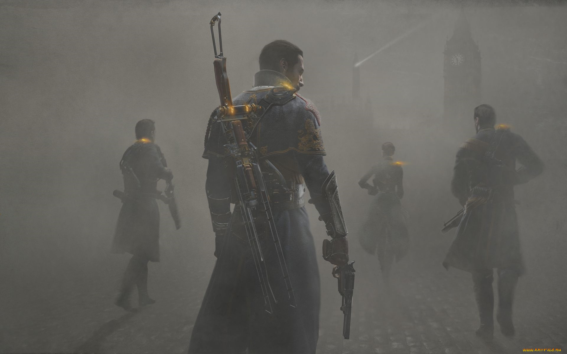 Обои The Order 1886 Видео Игры The Order: 1886, обои для рабочего стола,  фотографии the, order, 1886, видео, игры, туман, солдаты Обои для рабочего  стола, скачать обои картинки заставки на рабочий стол.